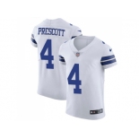 Nike Dallas Cowboys #4 Dak Prescott White Men Stitched NFL Vapor Untouchable Elite Jersey