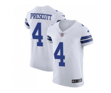 Nike Dallas Cowboys #4 Dak Prescott White Men Stitched NFL Vapor Untouchable Elite Jersey