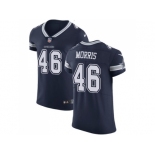 Nike Dallas Cowboys #46 Alfred Morris Navy Blue Team Color Men Stitched NFL Vapor Untouchable Elite Jersey