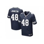 Nike Dallas Cowboys #48 Daryl Johnston Navy Blue Team Color Men's Stitched NFL Elite Jersey