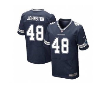 Nike Dallas Cowboys #48 Daryl Johnston Navy Blue Team Color Men's Stitched NFL Elite Jersey