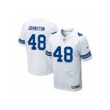 Nike Dallas Cowboys #48 Daryl Johnston White Men's Stitched NFL Elite Jersey