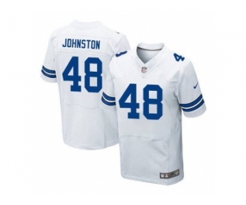 Nike Dallas Cowboys #48 Daryl Johnston White Men's Stitched NFL Elite Jersey