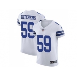 Nike Dallas Cowboys #59 Anthony Hitchens White Men Stitched NFL Vapor Untouchable Elite Jersey