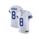 Nike Dallas Cowboys #8 Troy Aikman White Men Stitched NFL Vapor Untouchable Elite Jersey