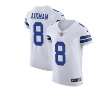 Nike Dallas Cowboys #8 Troy Aikman White Men Stitched NFL Vapor Untouchable Elite Jersey