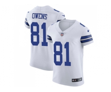 Nike Dallas Cowboys #81 Terrell Owens White Men Stitched NFL Vapor Untouchable Elite Jersey