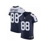 Nike Dallas Cowboys #88 Dez Bryant Navy Blue Thanksgiving Men Stitched NFL Vapor Untouchable Throwback Elite Jersey