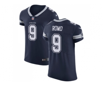 Nike Dallas Cowboys #9 Tony Romo Navy Blue Team Color Men Stitched NFL Vapor Untouchable Elite Jersey