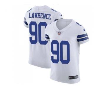 Nike Dallas Cowboys #90 Demarcus Lawrence White Men Stitched NFL Vapor Untouchable Elite Jersey