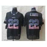 nike dallas cowboys #22 e.smith black [Elite USA flag fashion]