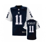 nike nfl jerseys dallas cowboys #11 Cole Beasley Throwback Blue[Elite]