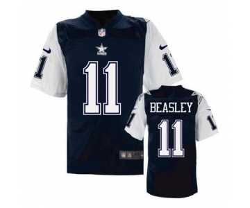 nike nfl jerseys dallas cowboys #11 Cole Beasley Throwback Blue[Elite]