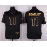 nike nfl jerseys dallas cowboys #11 beasley black gold collection[Elite][beasley]