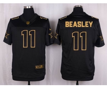 nike nfl jerseys dallas cowboys #11 beasley black gold collection[Elite][beasley]