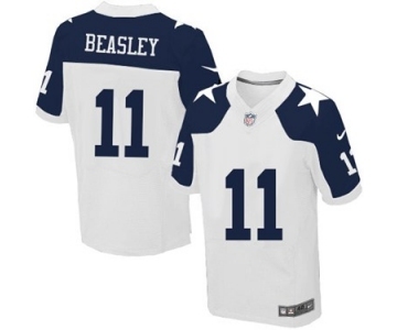 nike nfl jerseys dallas cowboys #11 beasley white[Elite thankgivings][beasley]