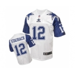 nike nfl jerseys dallas cowboys #12 Roger Staubach Throwback white[Elite]