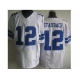 nike nfl jerseys dallas cowboys #12 r staubach white [Elite]