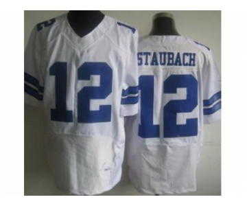 nike nfl jerseys dallas cowboys #12 r staubach white [Elite]