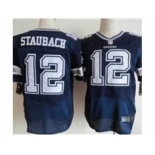 nike nfl jerseys dallas cowboys #12 roger staubach blue[Elite]