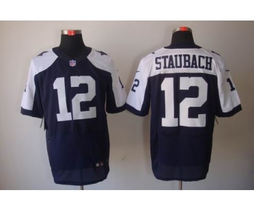 nike nfl jerseys dallas cowboys #12 staubach blue[Elite]