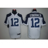 nike nfl jerseys dallas cowboys #12 staubach white[Elite]