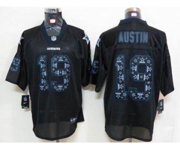 nike nfl jerseys dallas cowboys #19 austin black[Elite united sideline]