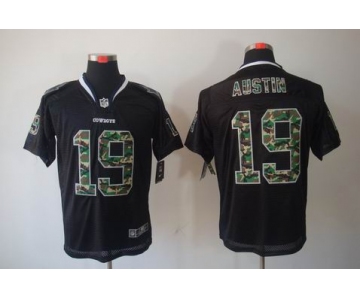 nike nfl jerseys dallas cowboys #19 austin black[camo fashion Elite]