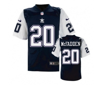 nike nfl jerseys dallas cowboys #20 Darren Mcfadden Throwback Blue[Elite]