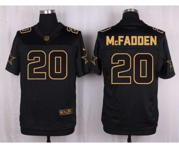 nike nfl jerseys dallas cowboys #20 mcfadden black gold collection[Elite]