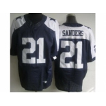 nike nfl jerseys dallas cowboys #21 deion sanders blue [Elite thankgivings]