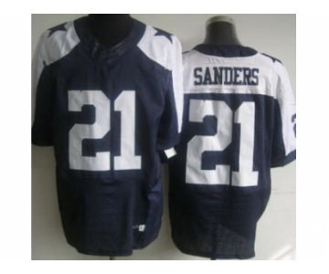 nike nfl jerseys dallas cowboys #21 deion sanders blue [Elite thankgivings]