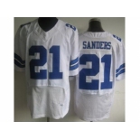 nike nfl jerseys dallas cowboys #21 deion sanders white [Elite]