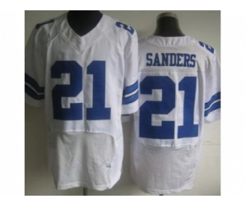 nike nfl jerseys dallas cowboys #21 deion sanders white [Elite]