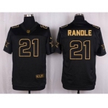 nike nfl jerseys dallas cowboys #21 randle black gold collection[Elite][randle]