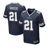 nike nfl jerseys dallas cowboys #21 sanders blue[Elite]