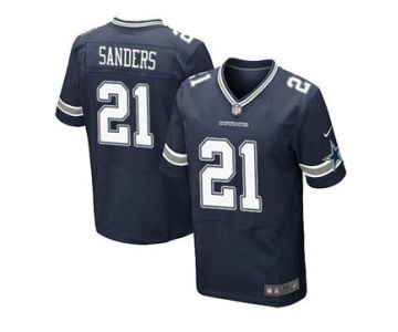 nike nfl jerseys dallas cowboys #21 sanders blue[Elite]