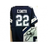 nike nfl jerseys dallas cowboys #22 emmitt smith blue[Elite signature]