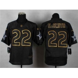 nike nfl jerseys dallas cowboys #22 e.smith black[Elite gold lettering fashion]