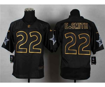 nike nfl jerseys dallas cowboys #22 e.smith black[Elite gold lettering fashion]