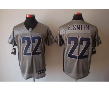 nike nfl jerseys dallas cowboys #22 e.smitth grey[Elite shadow]