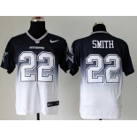 nike nfl jerseys dallas cowboys #22 smith blue-white[Elite drift fashion][second version]