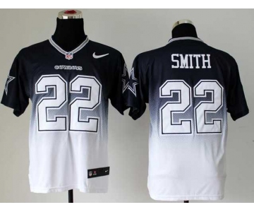 nike nfl jerseys dallas cowboys #22 smith blue-white[Elite drift fashion][second version]