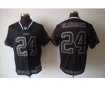 nike nfl jerseys dallas cowboys #24 claiborne black[Elite lights out]