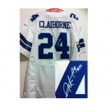 nike nfl jerseys dallas cowboys #24 claiborne white[Elite signature]