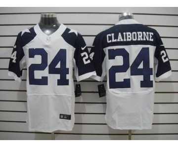 nike nfl jerseys dallas cowboys #24 claiborne white(Elite thankgivings)