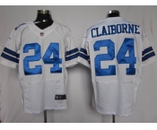 nike nfl jerseys dallas cowboys #24 claiborne white[claiborne][elite]