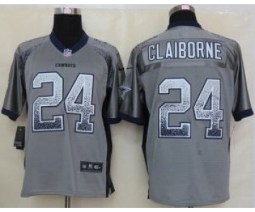 nike nfl jerseys dallas cowboys #24 morris claiborne grey[Elite drift fashion]