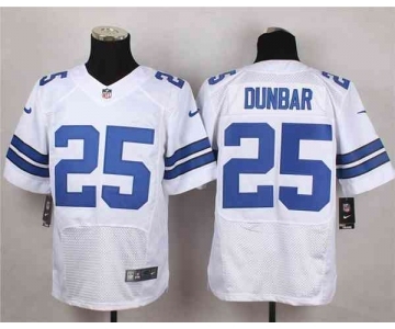 nike nfl jerseys dallas cowboys #25 dunbar white[Elite]