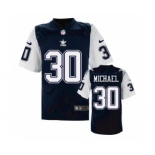 nike nfl jerseys dallas cowboys #30 Christine Michael Throwback Blue[Elite]